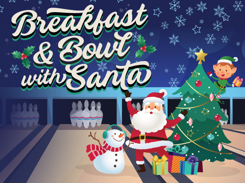 Breakfast and Bowl with Santa